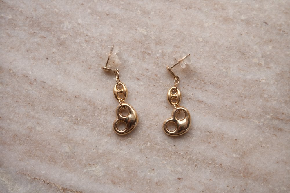Heart Gucci Drop Earrings