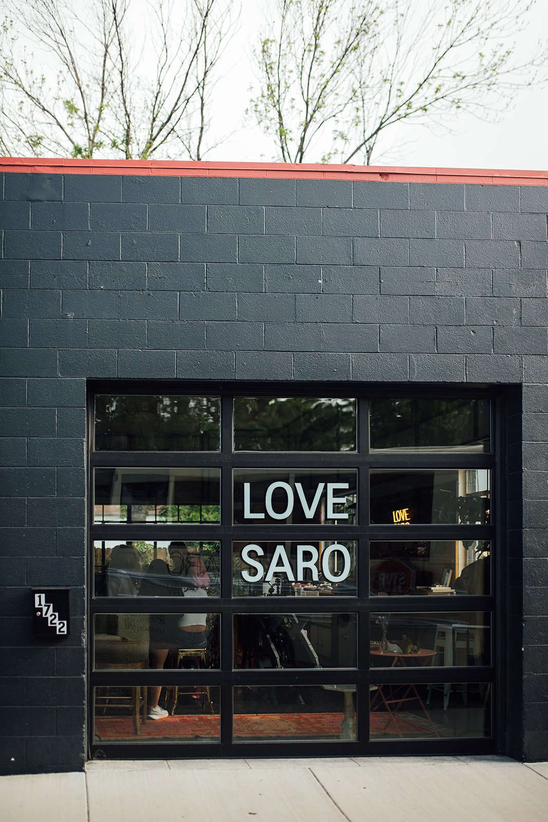 The outside of the Love Saro, custom permanent jewelry studio in Boulder