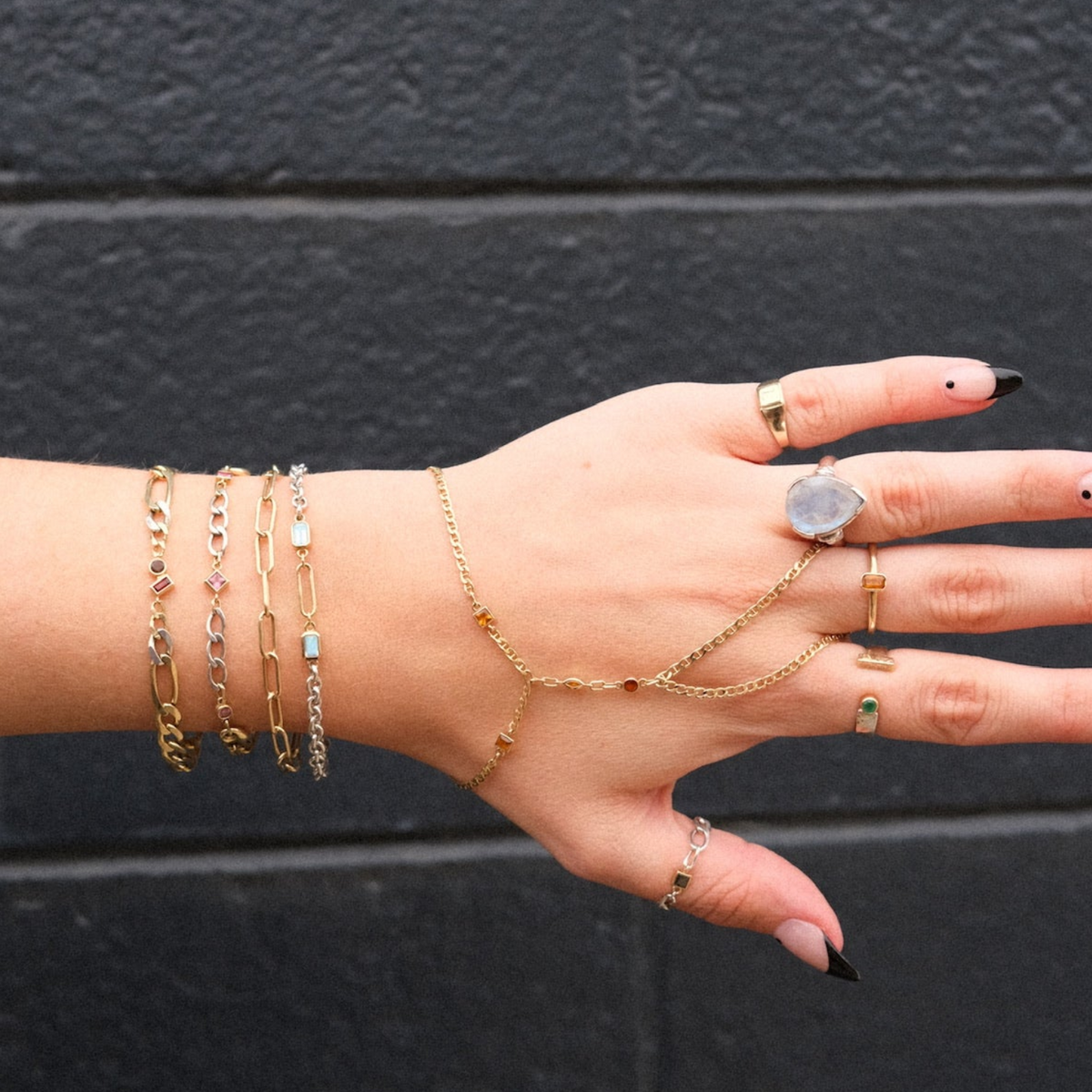 Tenz Hand Chain Custom Hand Chains | Solid Gold & Sterling Silver | LOVE SARO
